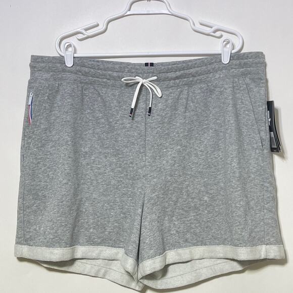 Fourlaps Rush Shorts Womens XXL Gray French Terry Pockets Drawstring Athleisure - Picture 1 of 8
